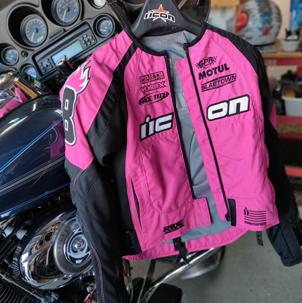 Icon women's merc stage 2 motorcycle jacket